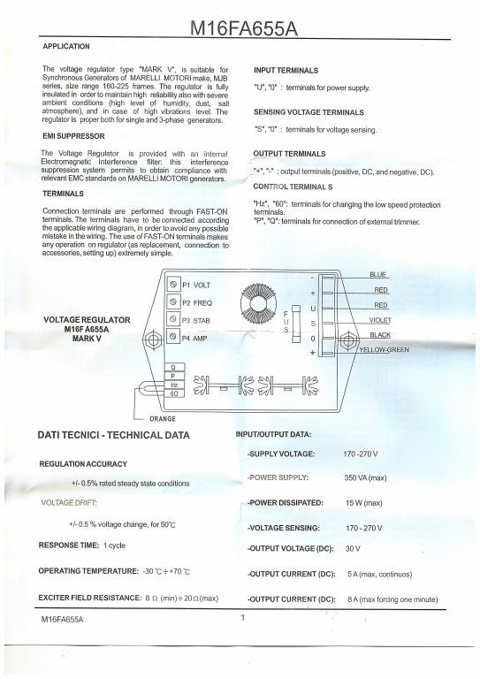 Регулятор напряжения Mark I; V (M16FA655A)/voltage regulator 006777