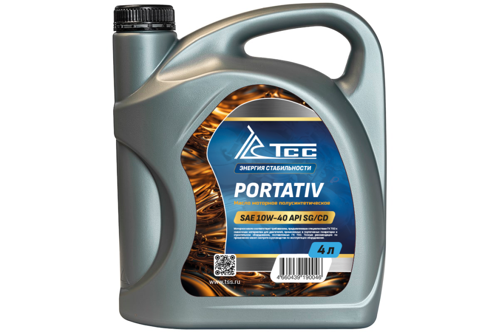 Масло моторное полусинтетическое универсальное SAE 10W-40, API SG/CD (PORTATIV, канистра 4л/ Motor oil 4liter can) 057629
