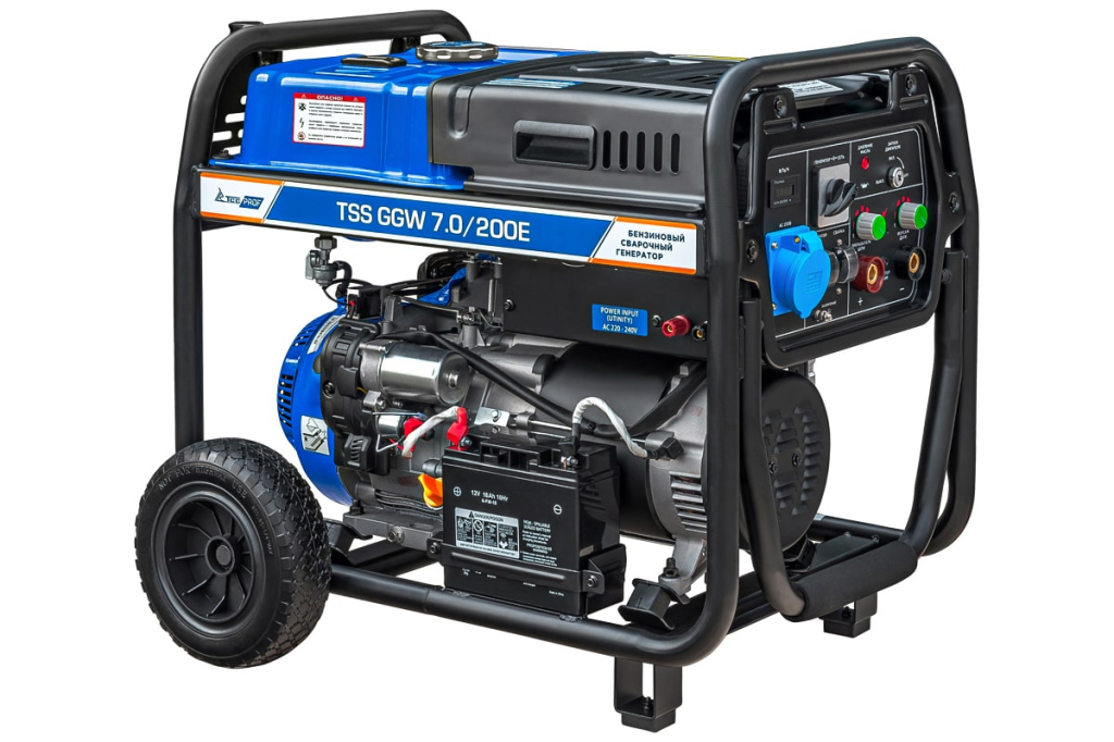 Бензиновый сварочный генератор ТСС PROF GGW 7.0/200E 045625